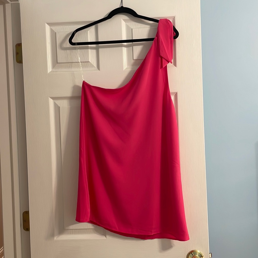 Hot Pink Pink Lily One Shoulder Dress (never been worn!)